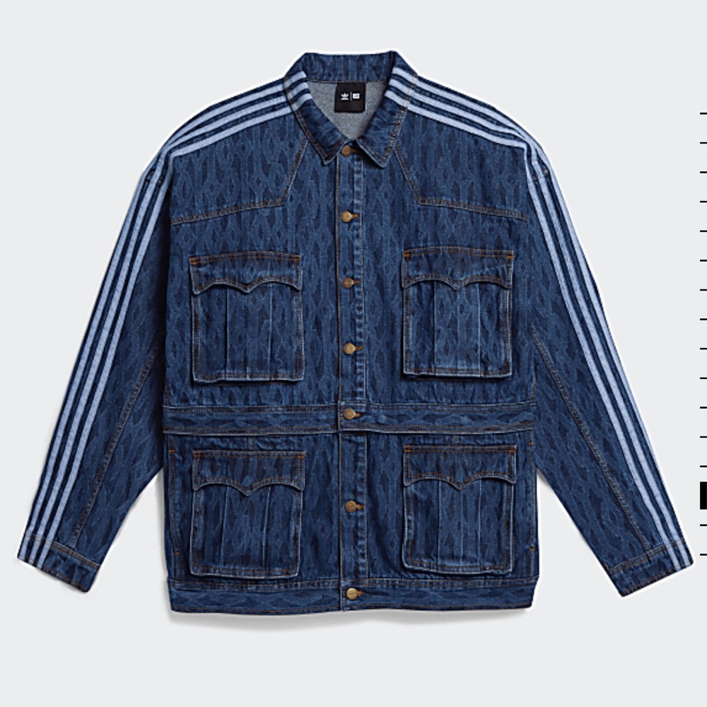 Adidas IVY PARK Beyoncé XXS denim monogram jacket